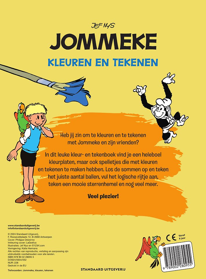 Jommeke Kleuren en tekenen