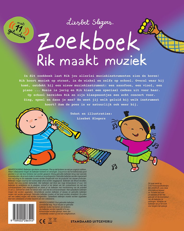 Zoek- en geluidenboek Rik maakt muziek