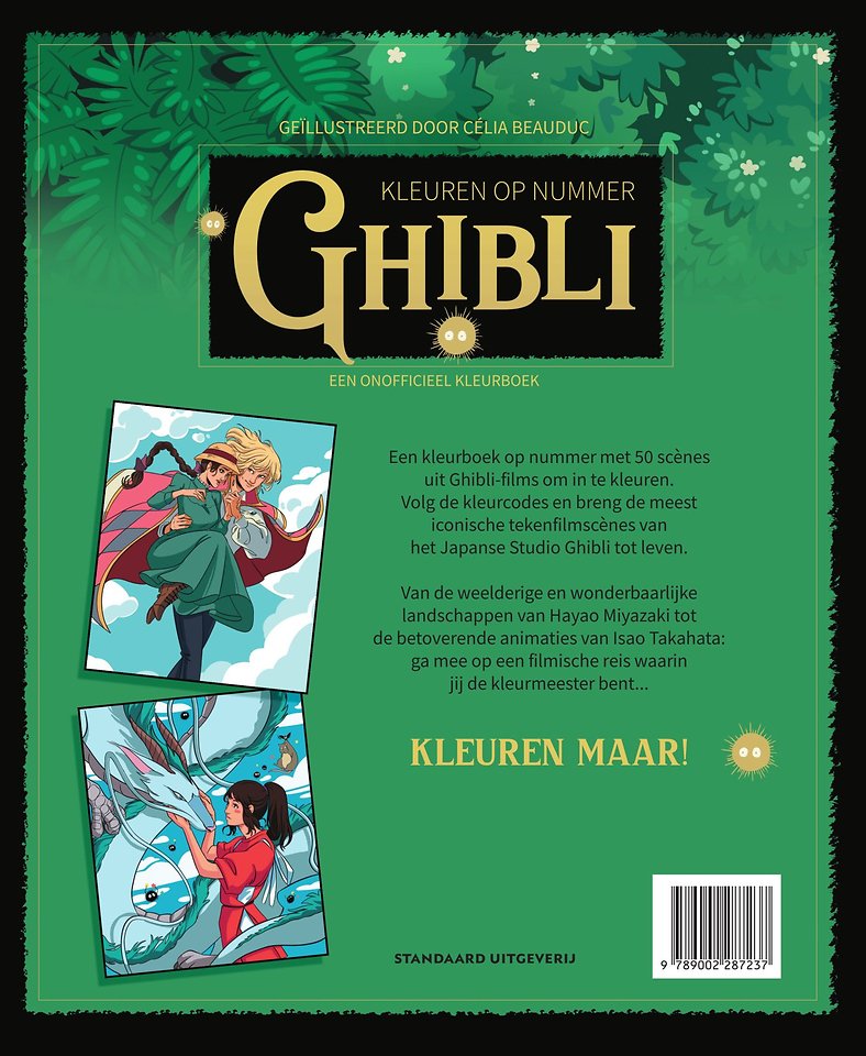 Kleuren op nummer - Ghibli