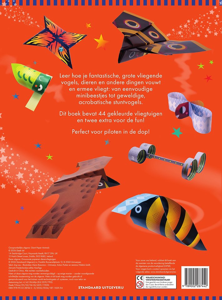 Grooooote papieren dierenvliegtuigen