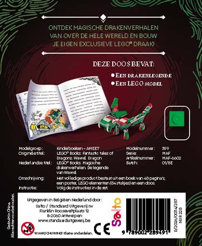 Lego: Magische drakenverhalen: de legende van Wawel (groene draakje)