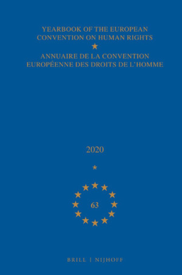 Yearbook of the European Convention on Human Rights 2020, Volume 63