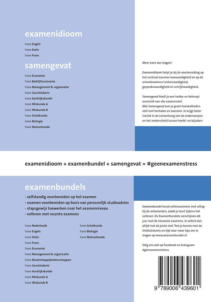 Examenidioom havo Engels