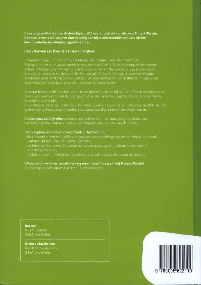 Traject Welzijn Kwaliteit en deskundigheid MZ niveau 3/4