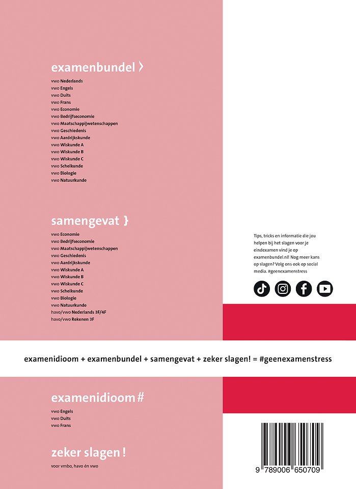 Examenbundel online + boek vwo Engels 2024/2025