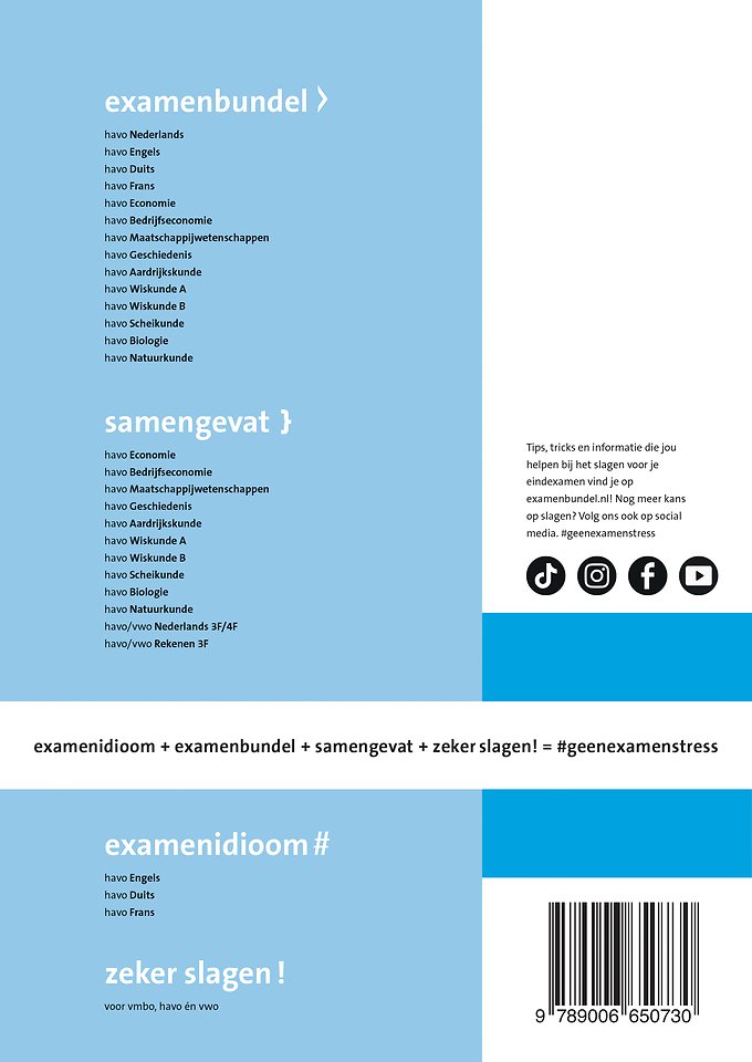 Examenbundel online + boek havo Wiskunde A 2024/2025