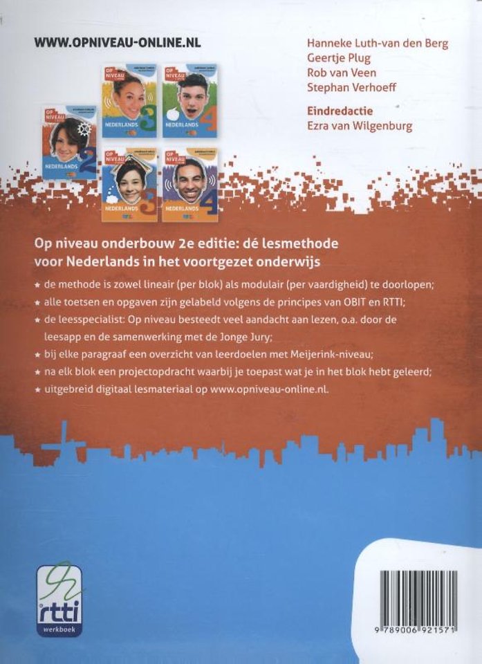 Op Niveau Nederlands 2 vmbo-bk Leeropdrachtenboek
