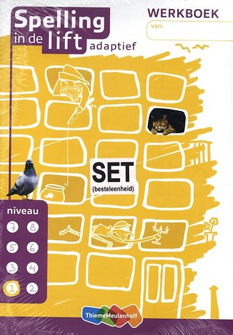 Spelling in de lift adaptief - werkboekjes niveau 1 (set van 5)