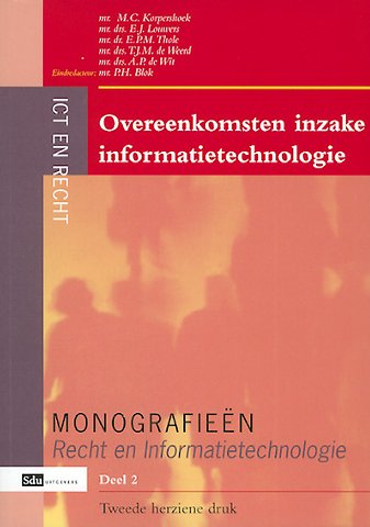 Overeenkomsten inzake informatietechnologie