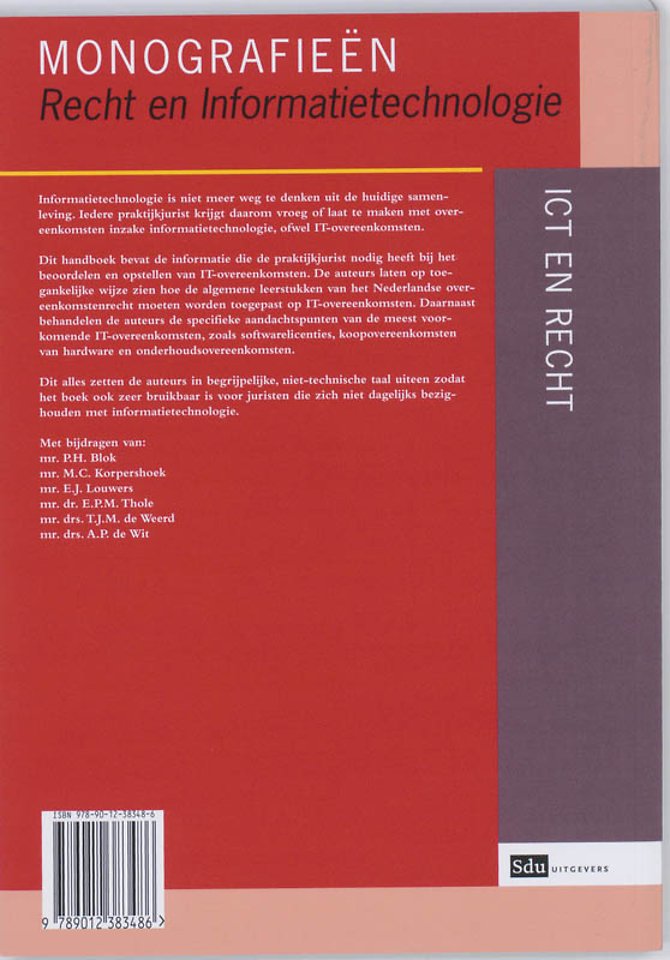 Overeenkomsten inzake informatietechnologie