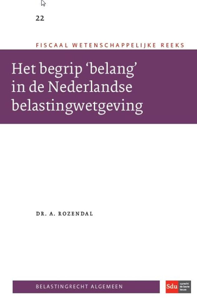 Het begrip 'belang' in de Nederlandse belastingwetgeving