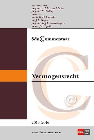 Sdu Commentaar Vermogensrecht 2015-2016