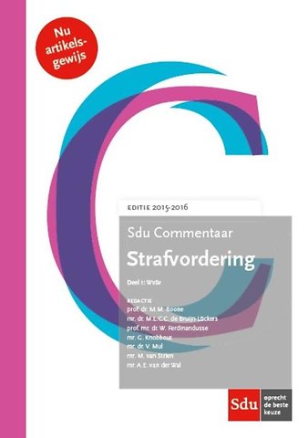 Sdu Commentaar Strafvordering