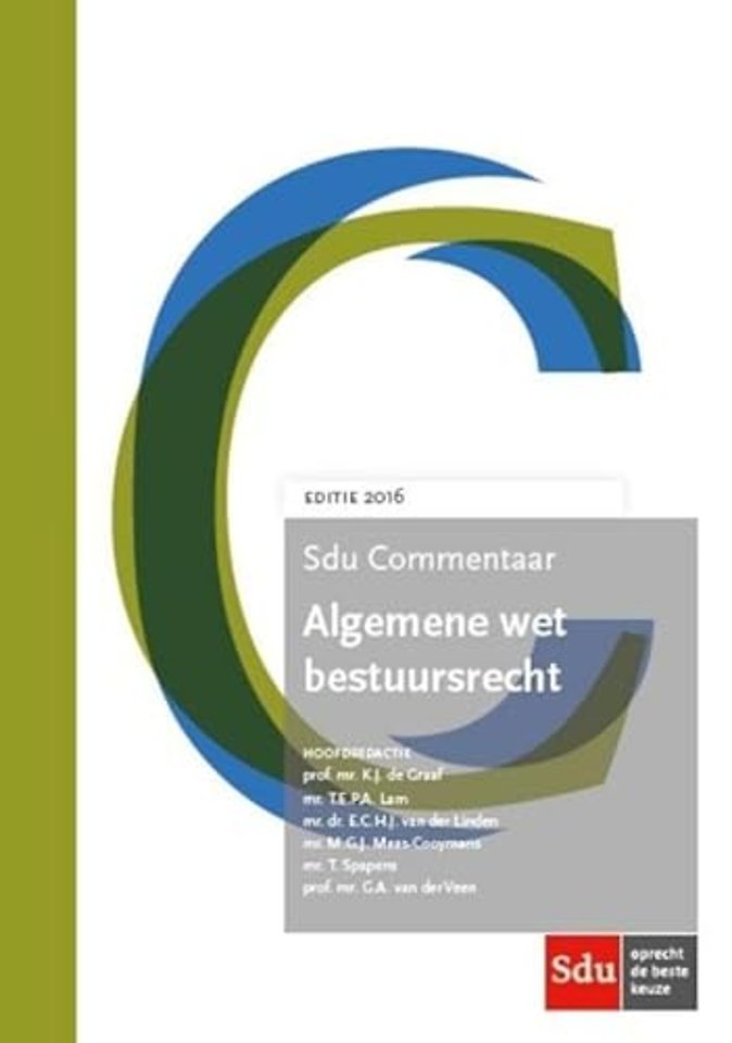 Sdu Commentaar Algemene wet bestuursrecht - Editie 2016