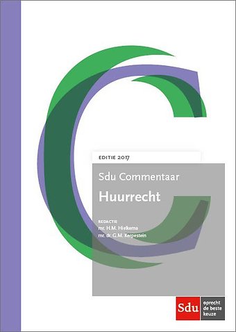 Sdu Commentaar Huurrecht - Editie 2017