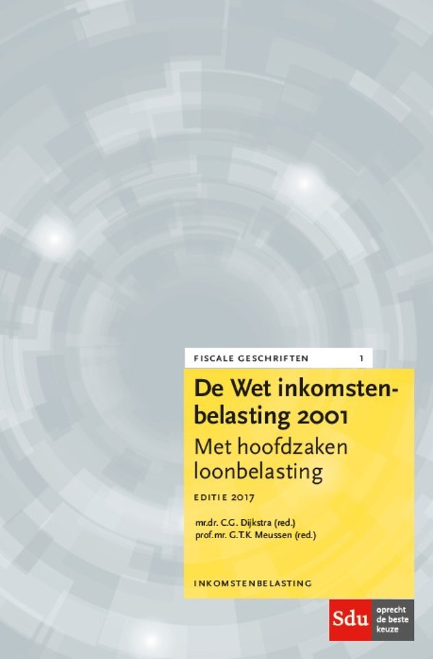 De Wet Inkomstenbelasting 2001 - Editie 2017