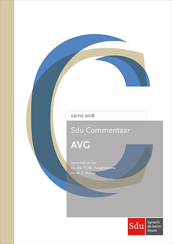 Sdu Commentaar Avg Editie 2020 Door Theo Hooghiemstra
