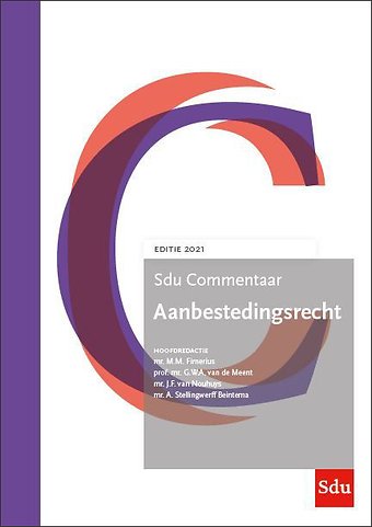 Sdu Commentaar Aanbestedingsrecht - Editie 2021