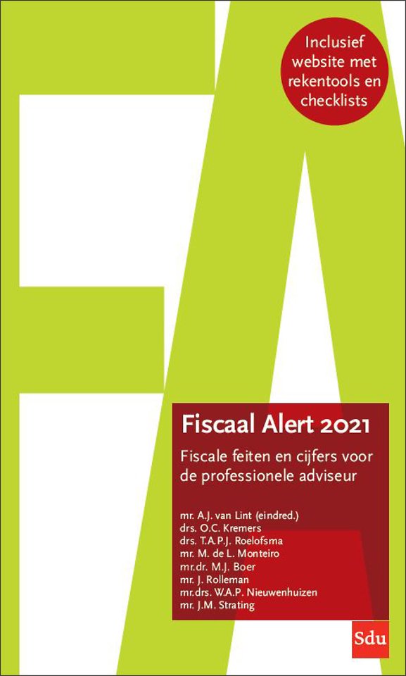 Fiscaal Alert 21 Door A J Van Lint Managementboek Nl