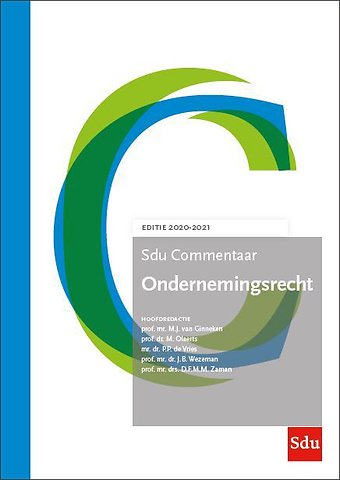 Sdu Commentaar Ondernemingsrecht. Editie 2020-2021