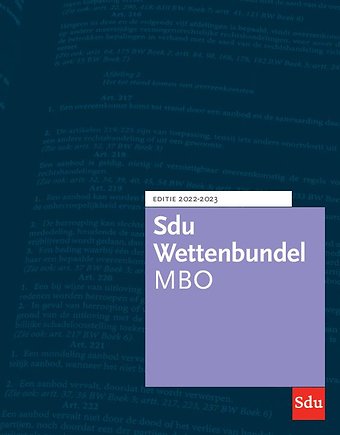 Sdu Wettenbundel MBO 2022-2023