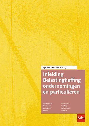 Inleiding Belastingheffing ondernemingen en particulieren 2022