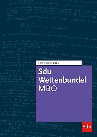 Sdu Wettenbundel MBO - Editie 2024-2025