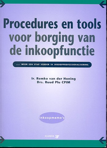 Procedures en tools voor borging van de inkoopfunctie