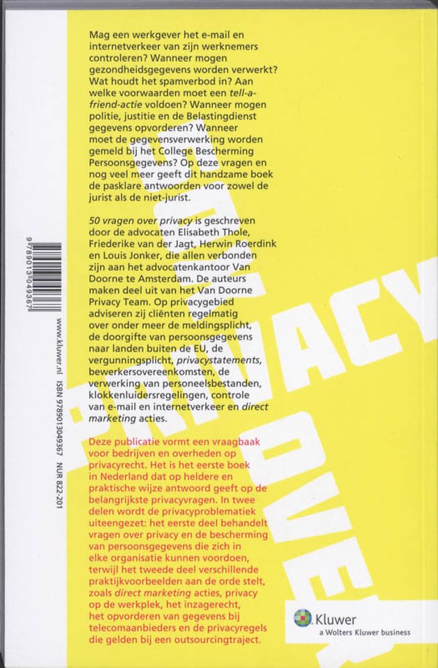 50 vragen over Privacy