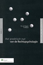 Het praktisch nut van de Rechtspsychologie