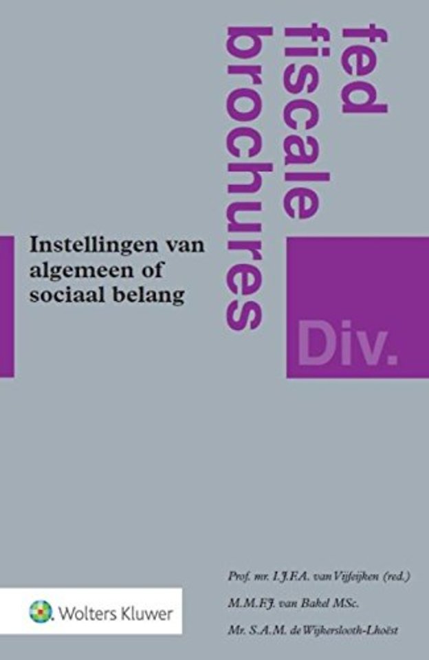 Instellingen van algemeen of sociaal belang