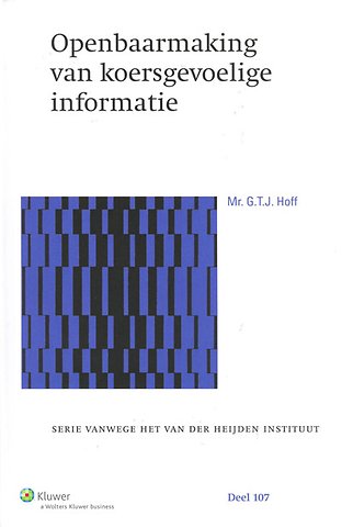 Openbaarmaking van koersgevoelige informatie