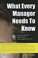 What every manager needs to know