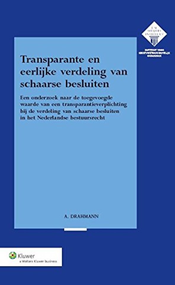 Transparante en eerlijke verdeling van schaarse besluiten