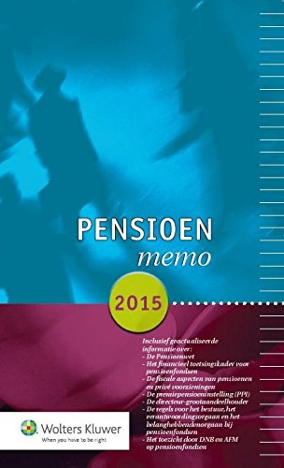Pensioenmemo 2015