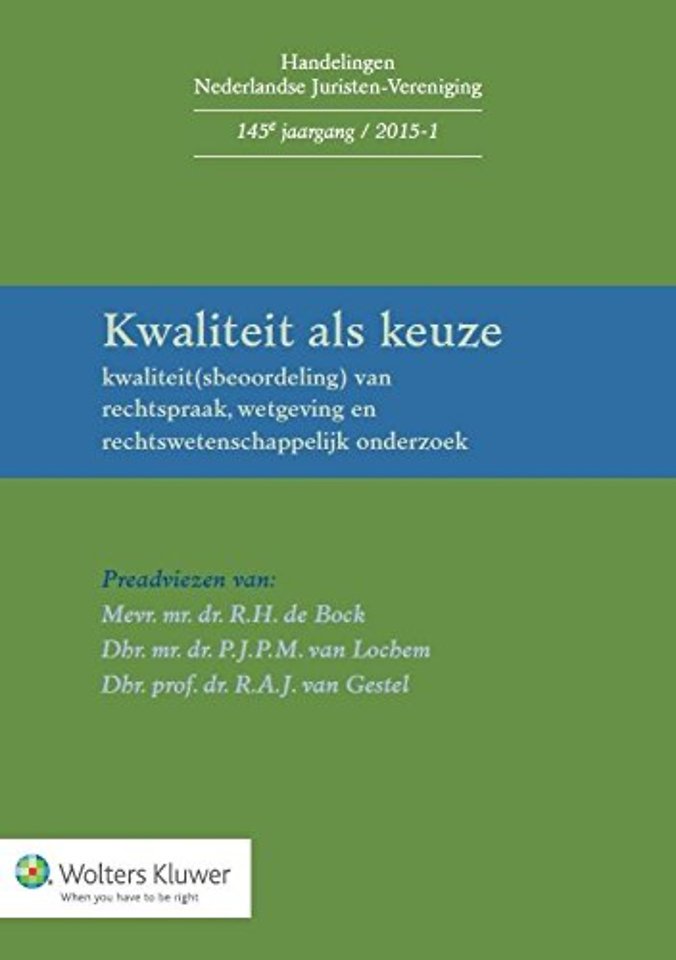 Kwaliteit als keuze