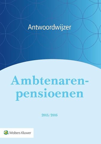 Antwoordwijzer Ambtenarenpensioenen 2015/2016