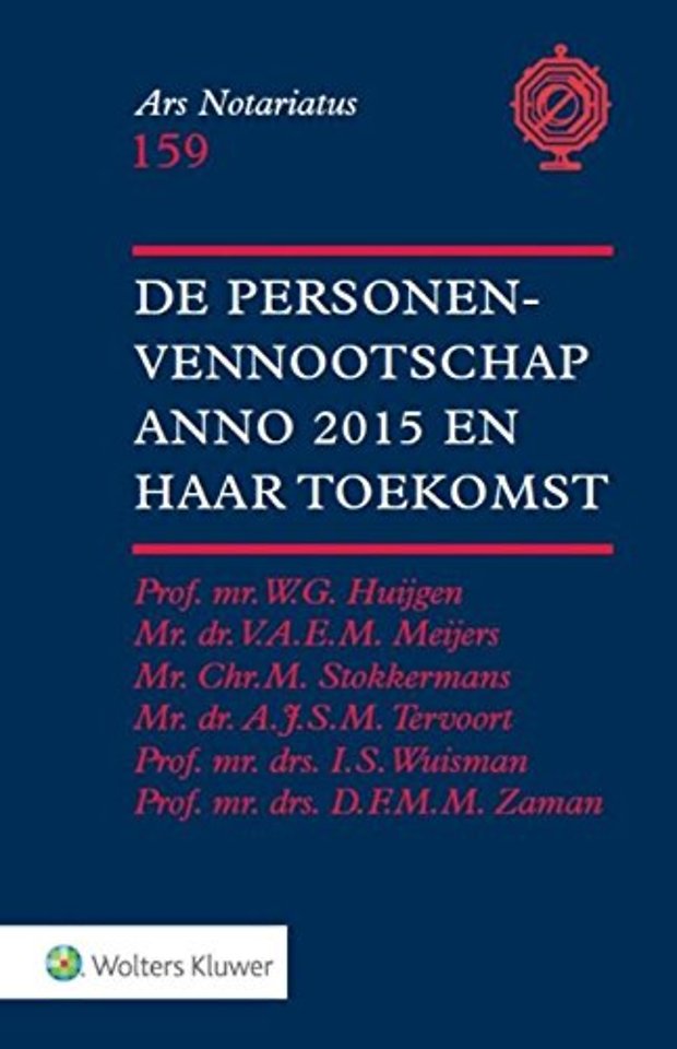 De personenvennootschap anno 2015 en haar toekomst