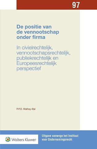 De Positie Van De Vennootschap Onder Firma Door Priscilla