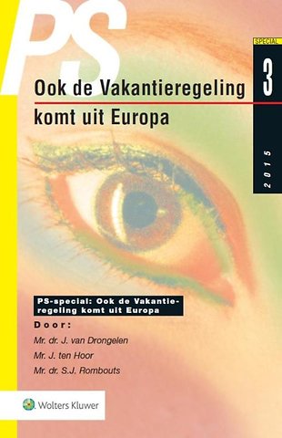 PS Special Ook de Vakantieregeling komt uit Europa