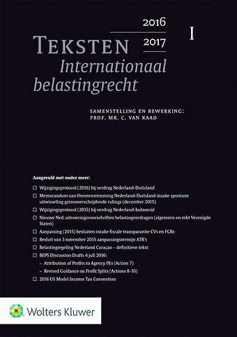 Teksten Internationaal belastingrecht 2016/2017