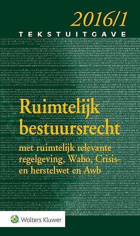 Tekstuitgave Ruimtelijk bestuursrecht 2016-1