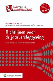 Richtlijnen voor de Jaarverslaggeving 2016