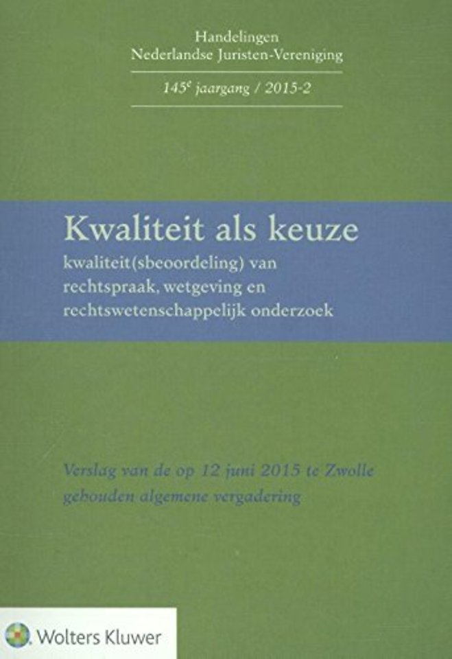 Kwaliteit als keuze