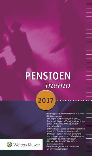 Pensioenmemo 2017