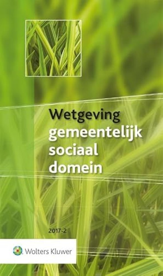 Wetgeving gemeentelijk sociaal domein 2017-2