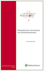 Toerekening van kennis aan rechtspersonen