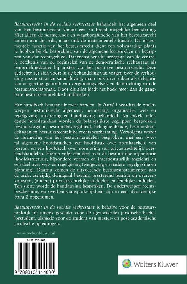 Bestuursrecht in de Sociale Rechtsstaat - Band 1