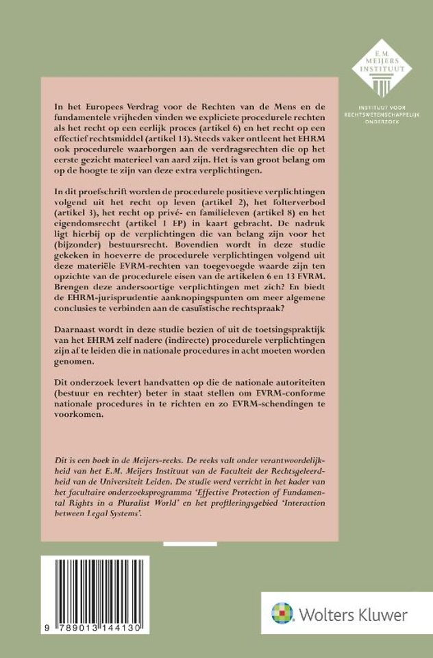 Procedurele waarborgen in materiële EVRM-rechten
