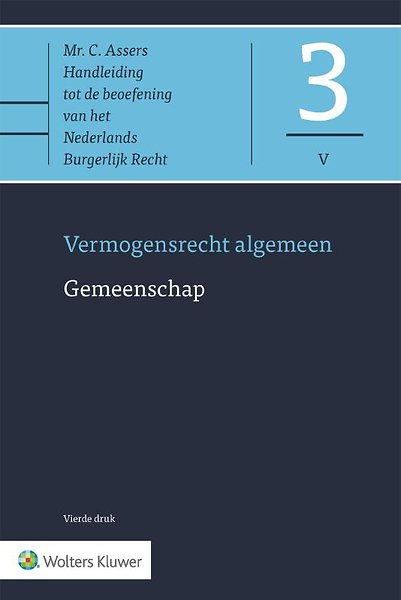 Asser 3 V Vermogensrecht Algemeen Gemeenschap
